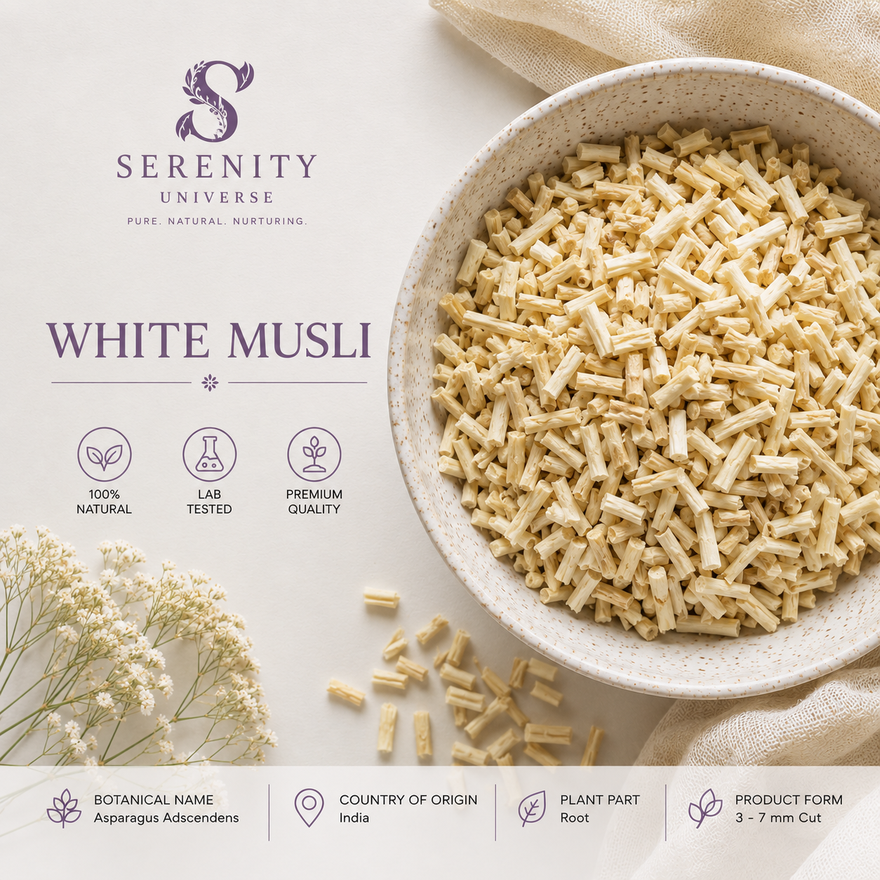 Asparagus adscendens (White Musli) C/S