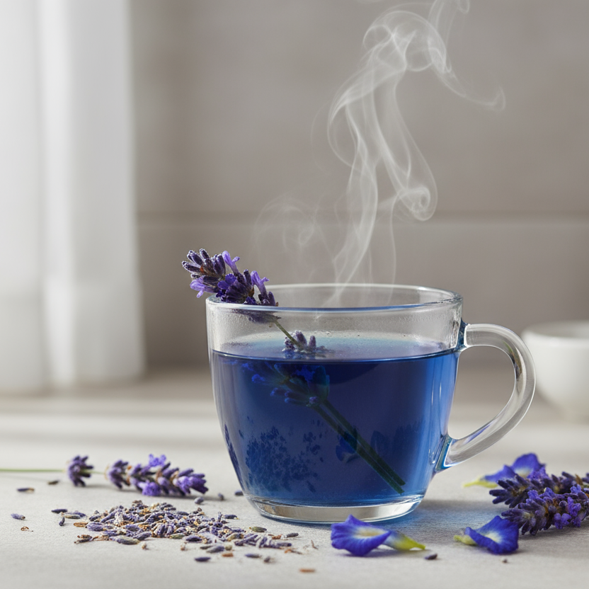 lavender sapphire blue tea