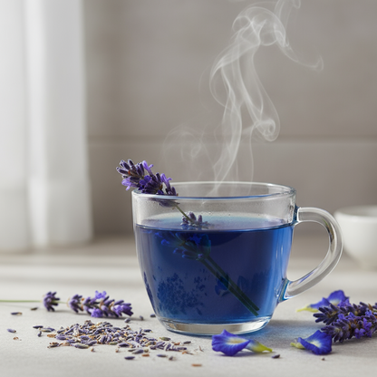 lavender sapphire blue tea