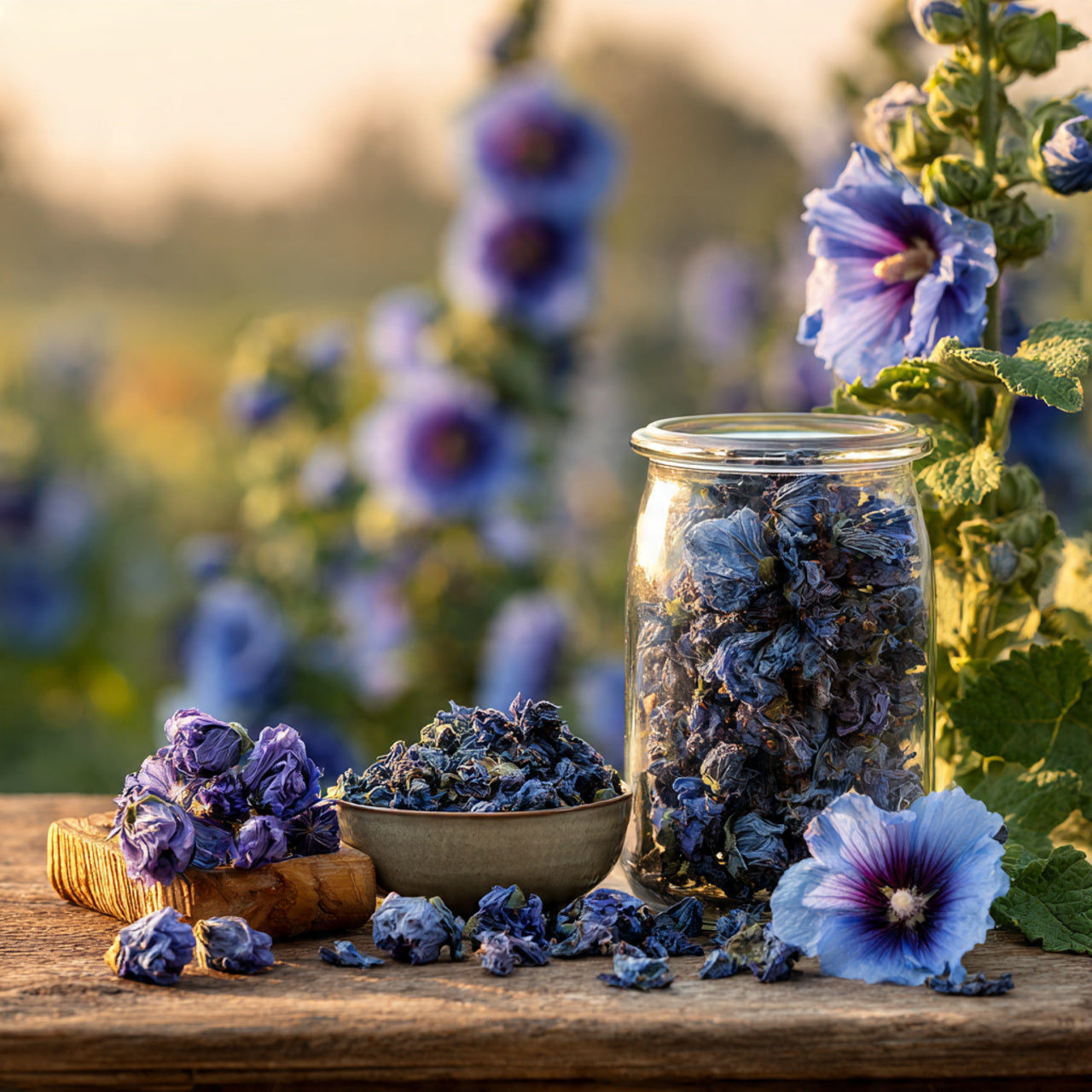 Malva Flower Blue