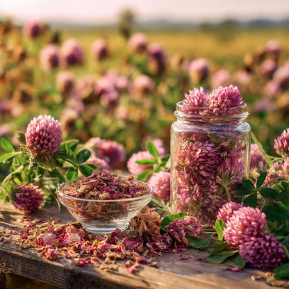 Red Clover Blossoms Whole